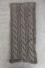 Cable Knit Infinity Scarf - Brown -  Women's One Size Fits All Scarf