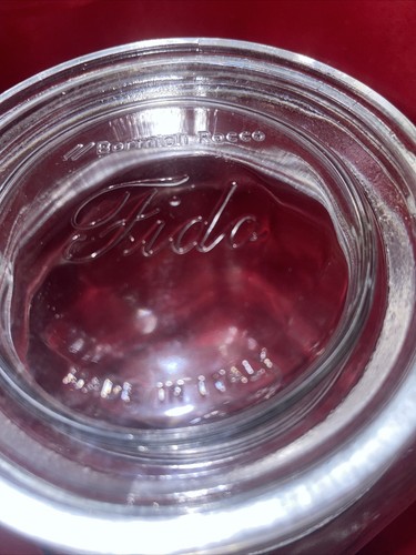 Vintage FIDO Bormioli Rocco 1-1/2 L Square Glass Jar Wire Bail 8-3/4" Tall Italy - Picture 2 of 6