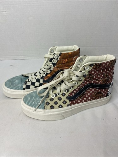 Vans Sk8-Hi Skate High Tiger Patchwork Herren 3,5 Damen 5