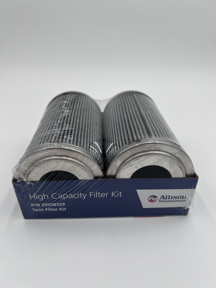 Genuine Allison 29558329 High Capacity Twin Filter Kit & Gasket 5-13/16 X 3-1/4 Genuine Allison 29558329 High Capacity Twin Filter Kit & Gasket 5-13/16 X 3-1/4