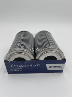 Genuine Allison 29558329 High Capacity Twin Filter Kit & Gasket 5-13/16 X 3-1/4 - Image 1 of 3