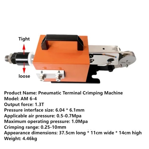 Pinza crimpatrice terminale pneumatica pressa a freddo - Foto 2 di 8