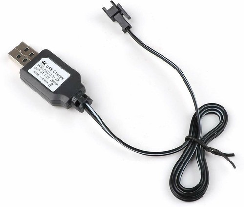 4Pcs 7.2V USB Charging Cable NI-MH Battery Charger SM 2P Plug For RC Car Battery - Picture 5 of 8