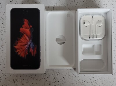 Apple iPhone 6s Box with New Apple Ear Buds Only, Phone not
