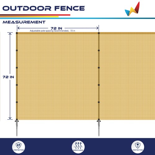 6FT Decorative Garden Fence Fast install Multipurpose Pet Fence Outdoor w/KIT OG - Picture 4 of 8