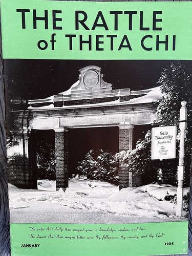 Lot of 4 vintage 1954 Theta Chi fraternity magazines The Rattle of Theta Chi - Picture 3 of 6