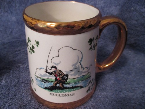 Mullingar Irish Fisherman Coffee Cup + Pot with Shamrocks from Carrigaline NICE - Picture 2 of 7