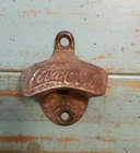 Vintage Starr X Coca Cola Coke Metal Bottle Opener Wall Mount Made in USA Rusty