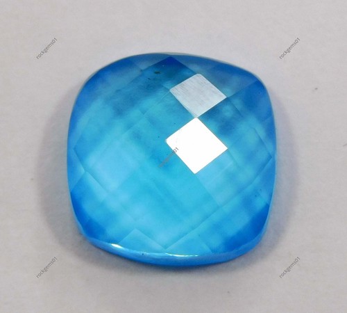 9 Ct NATURAL Extremely Blue Aquamarine Square Cut Certified Loose Gemstone Pair - Picture 2 of 5