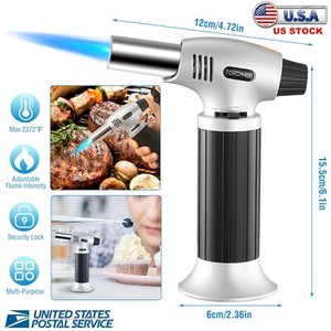 Creme-Brulee-Culinary-Food-Blow-Chef-Kitchen-Butane-Flame-Lighter-Refillable-US