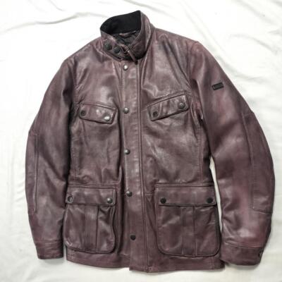 サリ Barbour leather international M Barbour Leather International Jacket M Brown Military Style