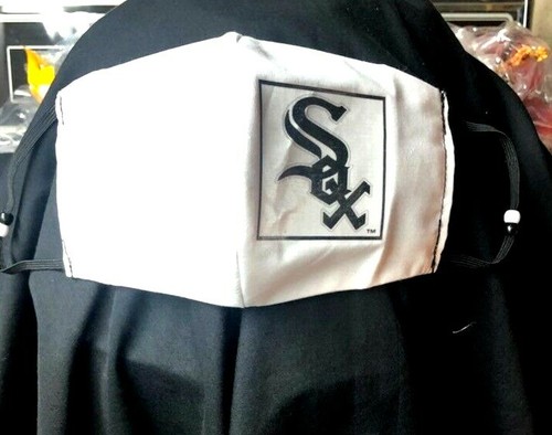 ***White Sox*** WENDE-Gesichtsmaske aus Baumwolle (Handarbeit) - Bild 1 von 3