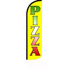 Pizza Flag Flutter Feather Banner Swooper Windless