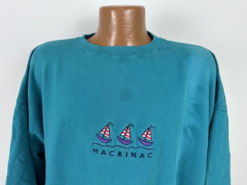 Sudadera De Colección Mackinac Island Michigan XL Algodón Bordado De Gran Tamaño EE. UU. - Imagen 3 de 14