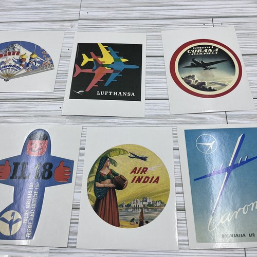 Etichette adesive bagagli compagnia aerea viaggio riproduzioni vintage / 1 - Foto 4 di 5