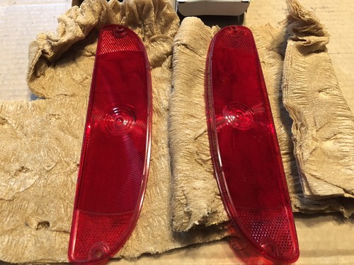 N.O.S. Original Ford 1961-1963 Unibody Taillight Lenses - PAIR - Picture 2 of 3