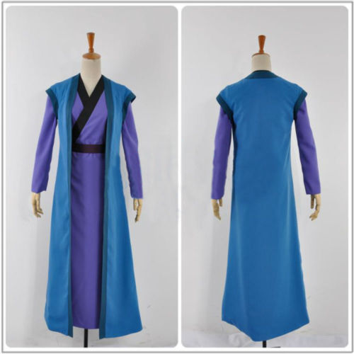 Anime Akatsuki no Yona Hak Outfit Kimono Robe Cloak Cosplay Costume Uniform - Picture 3 of 5