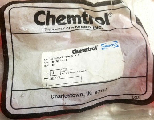 CHEMTROL NIBCO LOCK-OUT RING KITS #81644012 FÜR 3" GRÖSSE (NIP) (NOS) MENGE 3 KIT - Bild 2 von 2