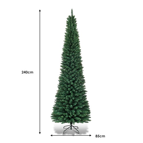 Green Pencil Christmas Tree w/ 400 Tips PVC Branch Tips for Home Office School - Picture 47 of 47