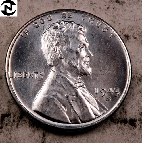 1943-S Steel Lincoln Wheat Penny Cent ~ Gem BU *Fresh OBW Coin* ~ 1 Coin