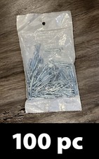 100pc Cotter Pins 7/64 x 1" Carbon Steel Zinc Plated Extended Prong