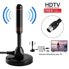 Antenna TV DVB-T2 Compatta Per Digitale Terrestre VHF UHF Omnidirezionale