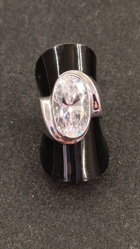 Silver Ring And Big Bright Size 57 - REF12298J - Afbeelding 1 van 5