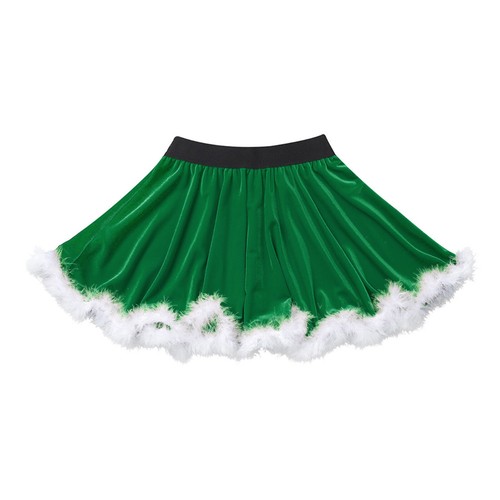 Girls Sequins Striped Figure Skating Dance Dress Christmas Candy Cane Costume - Picture 231 of 352