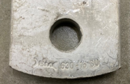 BM 03961 630mm2 /1250MCM Copper Tinned Cable Lug Low Voltage, Stud Size M16/5/8" - Picture 4 of 7