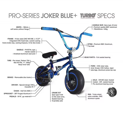 BMX Action Bike for Adults, 10" - Bild 5 von 13