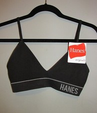 Womens Hanes Super Soft Ribbed Triangle Bra (Size XS) BRAND NEW W TAGS