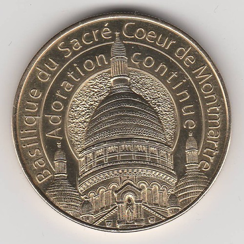 A -- 2011 TOKEN MEDAILLE  A-B -- 75 018 N°3 ADORATION SACRE-COEUR MONTMARTRE - Picture 1 of 2