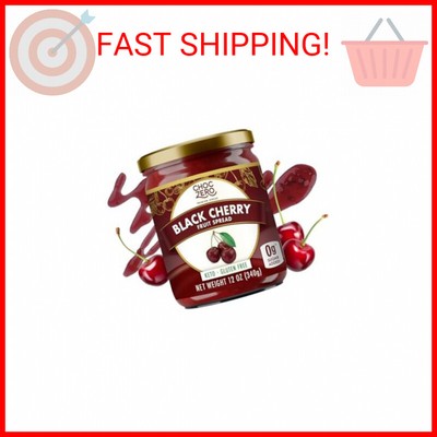 ChocZero Keto Black Cherry Jam - No Sugar Added, Low Carb, Keto Friendly, High i