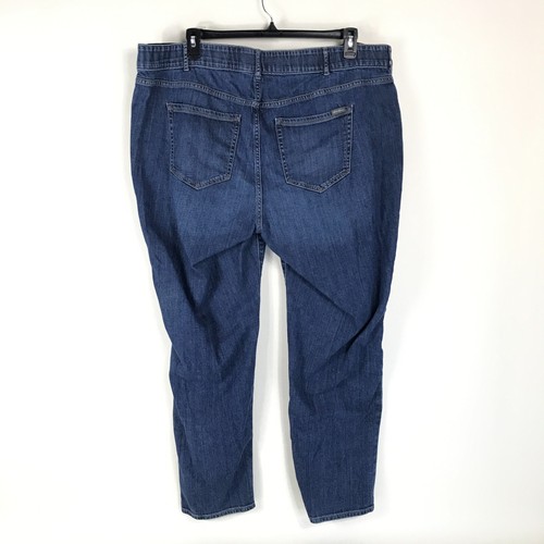 Eddie Bauer Boyfriend Fit Slim Leg Jeans Damen Übergröße 22 W Stretch Denim - Bild 4 von 11