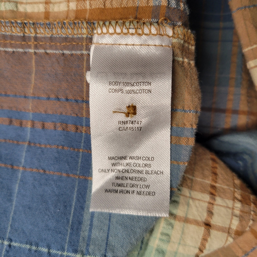 Red Head Brand Co. Shirt Mens Size 2XL Textured Button Up Multicolor Plaid S/S - Picture 11 of 12