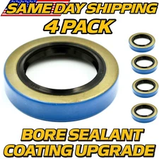 (4 Pk) Hub Grease Seal Replaces 168255TB 1.68'' x 2.56'' Double Lip #84 Spindles