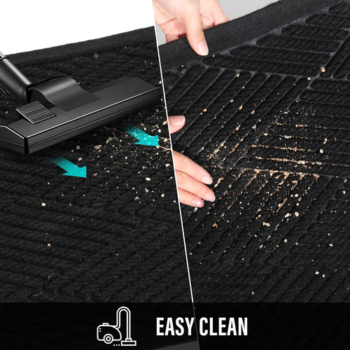 Sturdy Front Door Mat, Absorbent Muddy Dirt Resist Welcome Door Mats Outdoor Ind - Picture 7 of 12