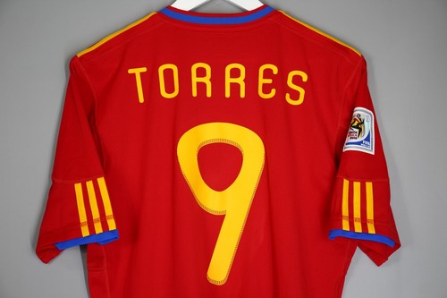 SPAIN NATIONAL TEAM 2010 WORLD CUP HOME FOOTBALL SHIRT JERSEY #9 TORRES SIZE M - Picture 8 of 8