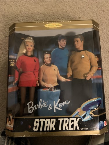 1996 BARBIE AND KEN STAR TREK 30th Anniversary Collector Edition Never Opened