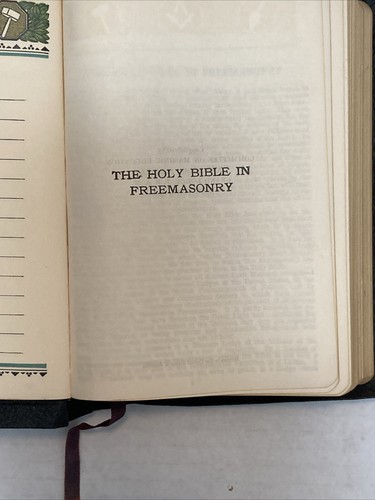 Vintage Freemason Oxford King James Holy Bible 1953 Top Zustand - Bild 9 von 22