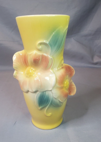 Royal Copley Carol's Corsage Floral Pottery Vase Dogwood Flowers Yellow Pink - 第 1/12 張圖片
