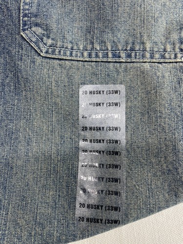 Arizona Jeans Co Carpenter Jeans Denim Boys 20 Husky 33W NWT - Picture 2 of 5