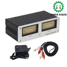 Wire-free Square Analog VU Meter Alloy Panel LED Warm Backlight Voice Controlled