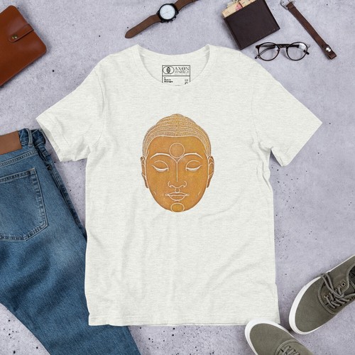Unisex Face of Buddha t-shirt - Picture 5 of 6