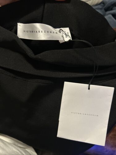 Victoria Beckham Runway Dress Black $1595 Sz 1 US 4 Asymmetric Off Shoulder - Picture 3 of 4