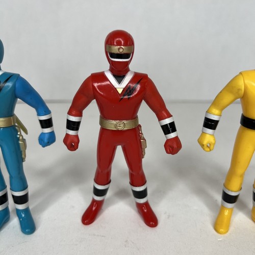 Ninja Sentai Kakuranger soft vinyl figure set *Missing Black Ninja* - Picture 4 of 15