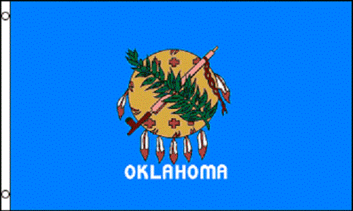 2x3 Oklahoma Flagge 2'x3' Haus Banner Tüllen Super Polyester  - Bild 1 von 2