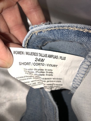 Gloria Vanderbilt Womens Amanda Jeans Size 24W SHORT - Picture 8 of 8
