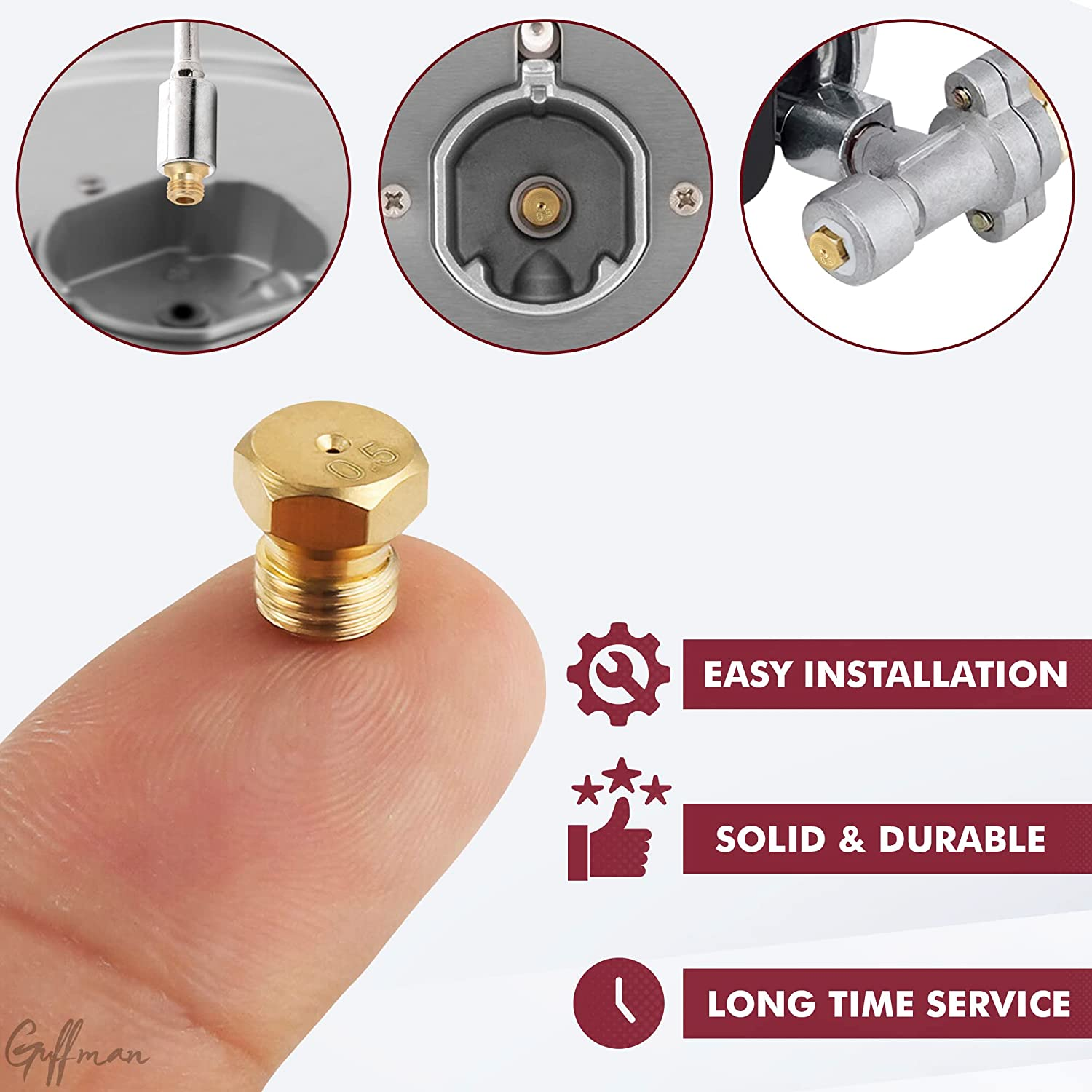 10Pcs Brass Jet Nozzle Propane Orifice Kit Grill Replacement Parts eBay