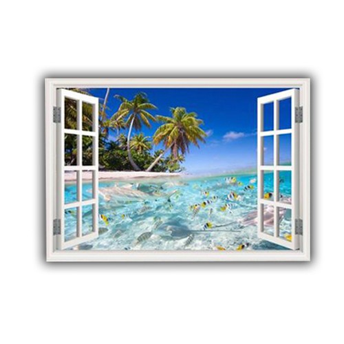 MySticky 3D Window-Frame Dreamy Fantasy Locations Designs Wall Decals - Picture 4 of 9